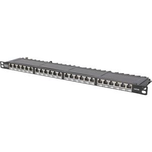 Digitus DN-91624S-SL-SH 24 poorten Netwerkpatchpaneel 483 mm (19) CAT 6 0.5 HE Zwart