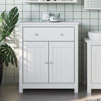 Badkamerkast BERG 69,5x34x80 cm massief grenenhout wit