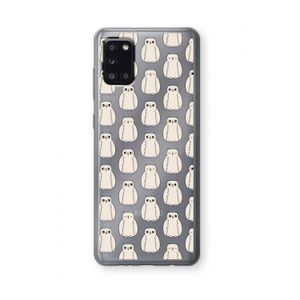 Uilen: Samsung Galaxy A31 Transparant Hoesje