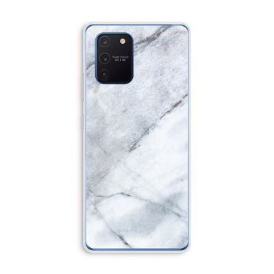 Witte marmer: Samsung Galaxy Note 10 Lite Transparant Hoesje