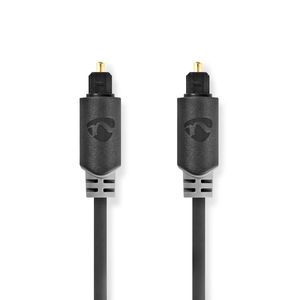 Nedis Optische Audiokabel | TosLink Male naar TosLink Male | 1 m | 1 stuks - CABW25000AT10 CABW25000AT10