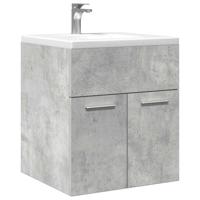 Wastafelkast 41x38,5x46 cm bewerkt hout betongrijs Wastafelkast 41x38,5x46 cm bewerkt hout betongrijs