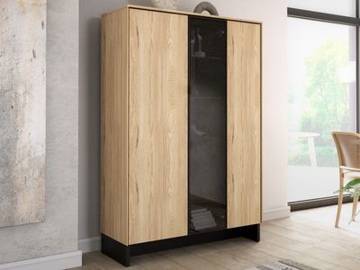 Kast NOZMAN 3 deuren alpen as met led
