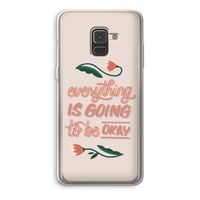 Optimistic flower girl: Samsung Galaxy A8 (2018) Transparant Hoesje