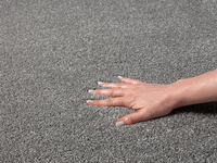 Karpet24 Vloerkleed Laagpolig Effen Grijs-Ø 120 cm Karpet24 Vloerkleed Laagpolig Effen Grijs-Ø 120 cm