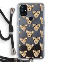 Tijger: OnePlus Nord N10 5G Transparant Hoesje met koord