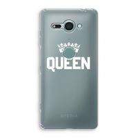 Queen zwart: Sony Xperia XZ2 Compact Transparant Hoesje