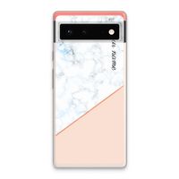 Marmer in stijl: Google Pixel 6 Transparant Hoesje