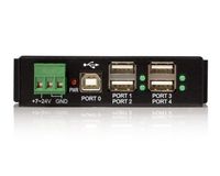 StarTech.com Monteerbare 4-poort Robuuste Industriële USB Hub - thumbnail