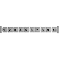 DEK 5 FWZ 1-10  (50 Stück) - Label for terminal block 5mm white DEK 5 FWZ 1-10 - thumbnail