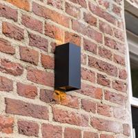 Miles S LED wandlamp - dimbaar - up en down light - 3000K warm wit- 10 Watt 820 lumen- IP65 waterdicht - Zwart - buitenverlichting