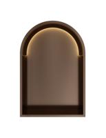 Hotbath &MORE Inbouwnis Toogmodel 30x45x10cm met LED IP44 Tuscan Bronze