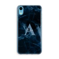 Midnight Marble: iPhone XR Transparant Hoesje