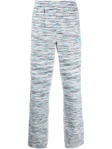 Missoni pantalon de jogging en coton à rayures - Blanc