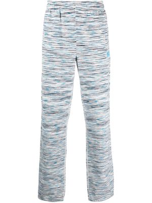 Missoni pantalon de jogging en coton à rayures - Blanc