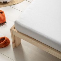 Kinder Hoeslaken katoen - Creme - 70x140 cm - Creme - Fresh and Co Kids - Dekbed-Discounter.nl