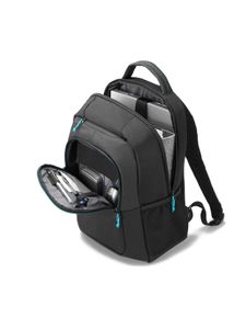 Dicota Spin Backpack 14-15.6 Laptoprugzak Geschikt voor max. (laptop): 39,6 cm (15,6) Zwart, Blauw