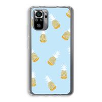Ananasjes: Xiaomi Redmi Note 10S Transparant Hoesje Ananasjes: Xiaomi Redmi Note 10S Transparant Hoesje