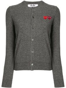 Comme Des Garçons Play cardigan à cœur brodé - Gris