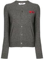 Comme Des Garçons Play cardigan à cœur brodé - Gris