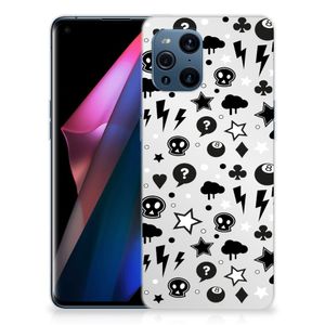 Silicone Back Case OPPO Find X3 | X3 Pro Silver Punk