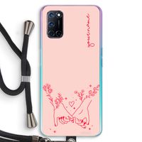 Best Friends: Oppo A92 Transparant Hoesje met koord