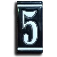 Huisnummer Zwart Wit - 5