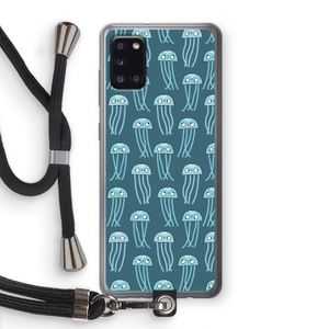 Kwallie: Samsung Galaxy A31 Transparant Hoesje met koord