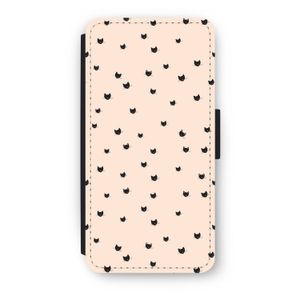 Kleine kattenkopjes: iPhone 8 Plus Flip Hoesje