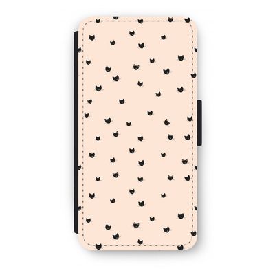 Kleine kattenkopjes: iPhone 8 Plus Flip Hoesje