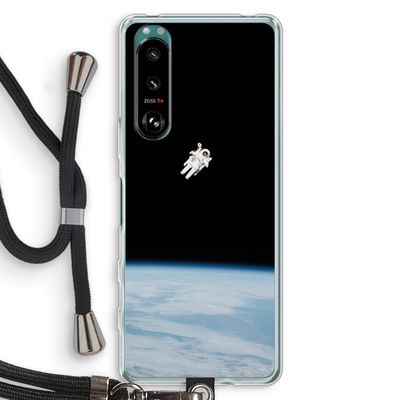 Alone in Space: Sony Xperia 5 III Transparant Hoesje met koord