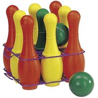 Rolly toys Kegelset junior 26 cm 11-delig rood/geel/groen