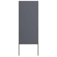 VidaXL Tuin privacy screen antraciet 50 x 140 cm koudgewalst staal