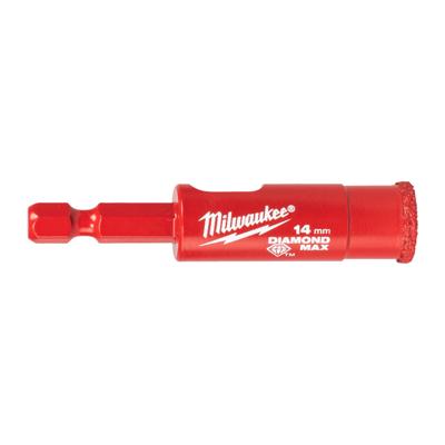 Milwaukee Accessoires Milwaukee tegelboor | diamond max™ | 1/4" nat/droog | 14 mm 1/4" hex - 4932498346
