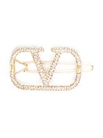 Valentino Garavani barrette VLogo Signature ornée de cristaux