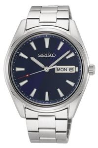Seiko SUR341P1 Horloge staal zilverkleurig-blauw saffierglas 40,2 mm