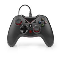 Nedis Gamepad | USB Type-A | USB Gevoed | PC | Aantal knoppen: 12 | Kabellengte: 1.60 m | Zwart - GGPD110BK