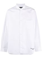 Comme des Garçons Homme chemise en coton à logo imprimé - Blanc