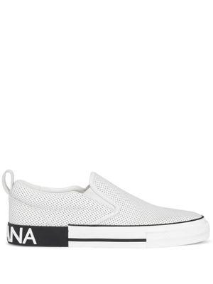 Dolce & Gabbana baskets perforées Custom 2.Zero - Blanc