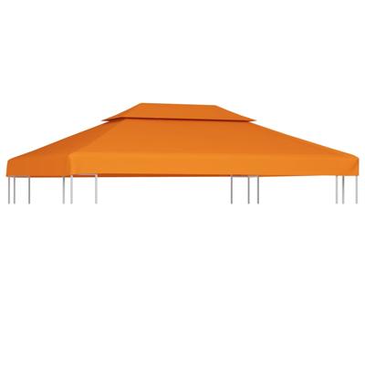 VidaXL Vervangend tentdoek prieel 310 g/m² 3x4 m oranje