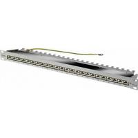 Telegärtner 100007016 24 poorten Netwerkpatchpaneel 483 mm (19) CAT 6 1 HE Grijs Ingericht