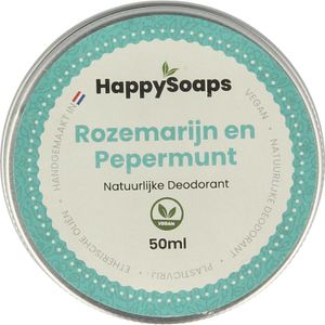 Happysoaps Deodorant rozemarijn pepermunt (50 gr)