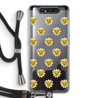Leeuwenkoppen: Samsung Galaxy A80 Transparant Hoesje met koord