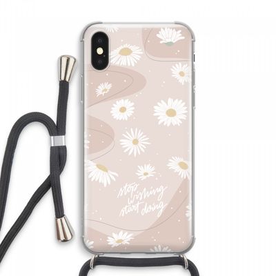 Daydreaming becomes reality: iPhone XS Max Transparant Hoesje met koord
