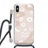 Daydreaming becomes reality: iPhone XS Max Transparant Hoesje met koord