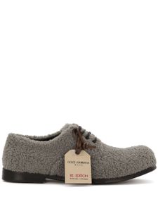 Dolce & Gabbana derbies en polaire - Gris