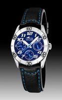 Horlogeband Lotus 15651-8 Leder Zwart 18mm