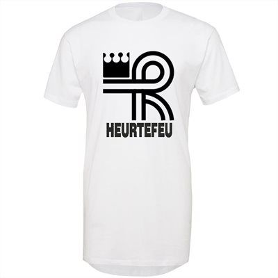 Heurtefeu - Brand Logo Long Shaped T-Shirt - Wit