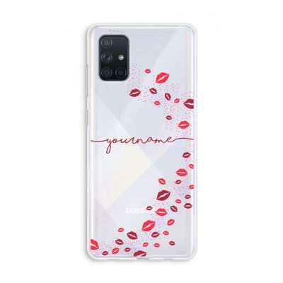 Kusjes: Galaxy A71 Transparant Hoesje