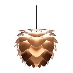 Umage Aluvia Mini hanglamp brushed bronze - met koordset zwart - Ø 40